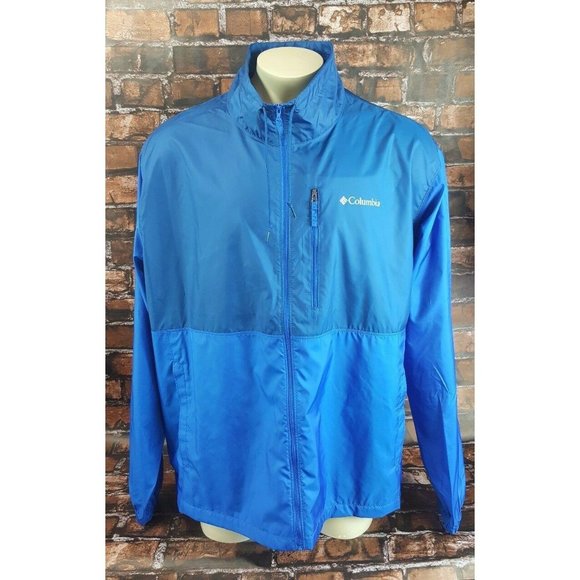 Columbia Nylon Windbreaker Jacket Adult Size 2XL